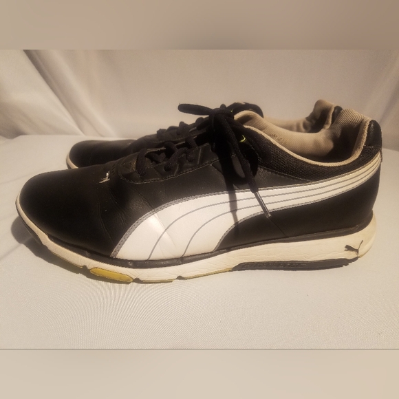 MEN PUMA TURF SOCCER SHOES SIZE 12 Black White - Picture 5 of 8